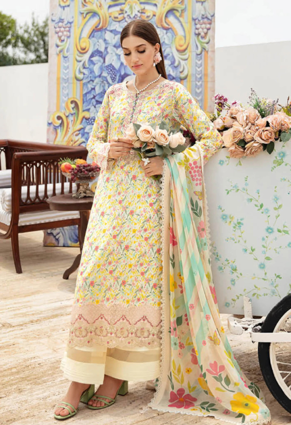 Rangrez By Ramsha Unstitched 3 Piece Luxury Lawn - Image 4