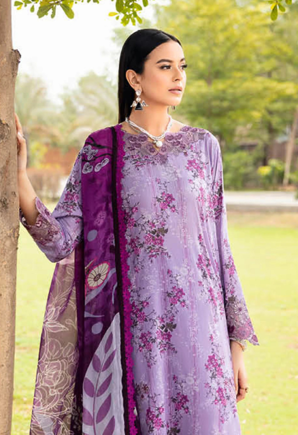 Rangrez By Ramsha Unstitched 3 Piece Luxury Lawn - Image 3