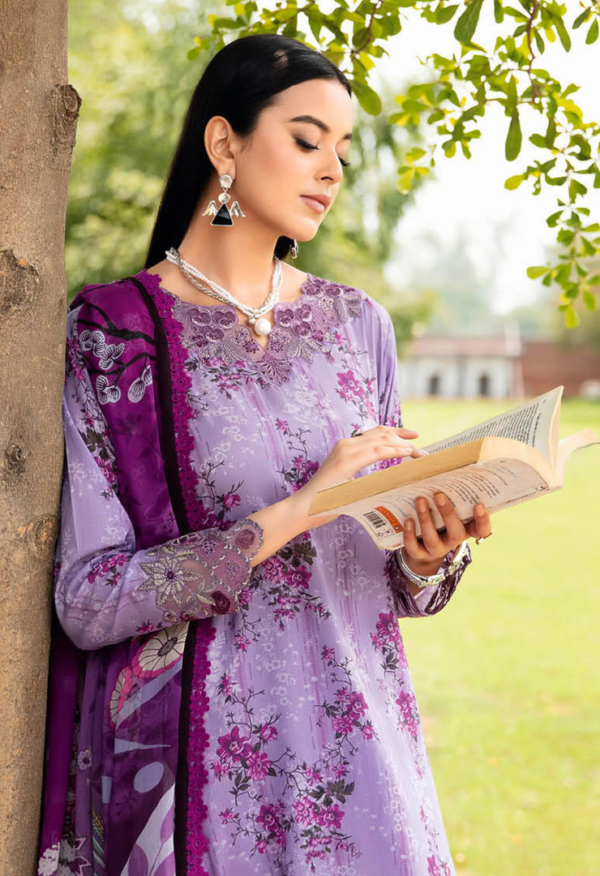 Rangrez By Ramsha Unstitched 3 Piece Luxury Lawn - Image 2