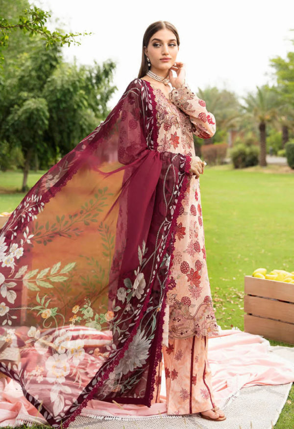 Rangrez By Ramsha Unstitched 3 Piece Luxury Lawn - Image 3